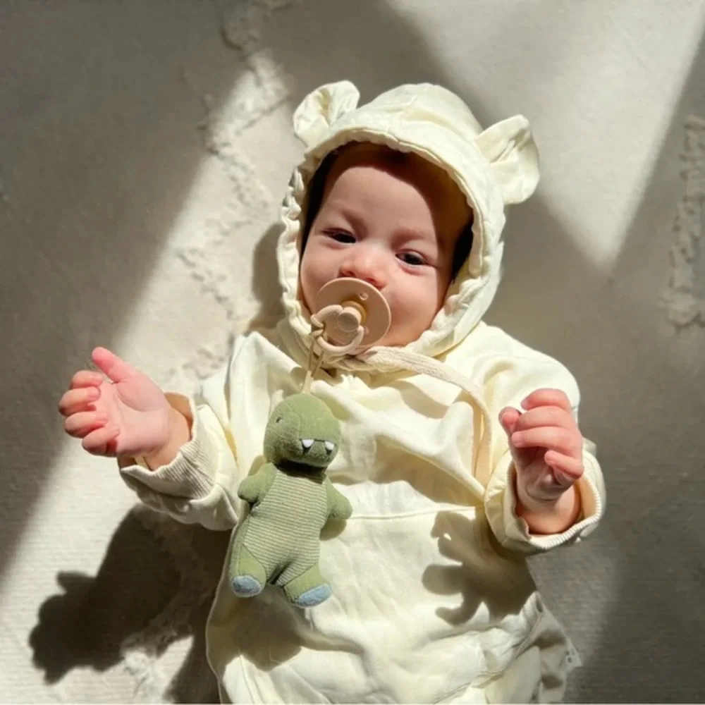 Itzy Ritzy Bitzy Pal Natural Rubber Pacifier & Lovey - Dino 🦖
